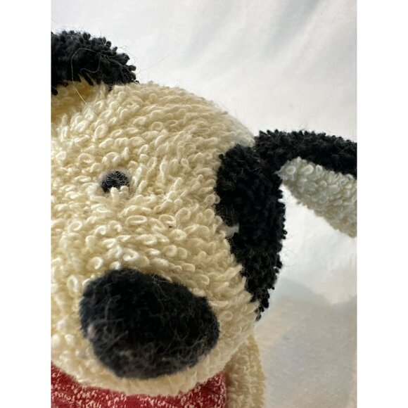 VTG Russ Berrie Home Buddies Plush Cream Dog Red Heart Stuffed Animal Toy - Picture 4 of 4